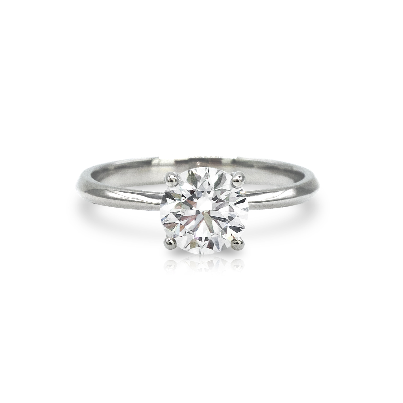 1ct プラチナ ソリティア ダイヤモンドリング