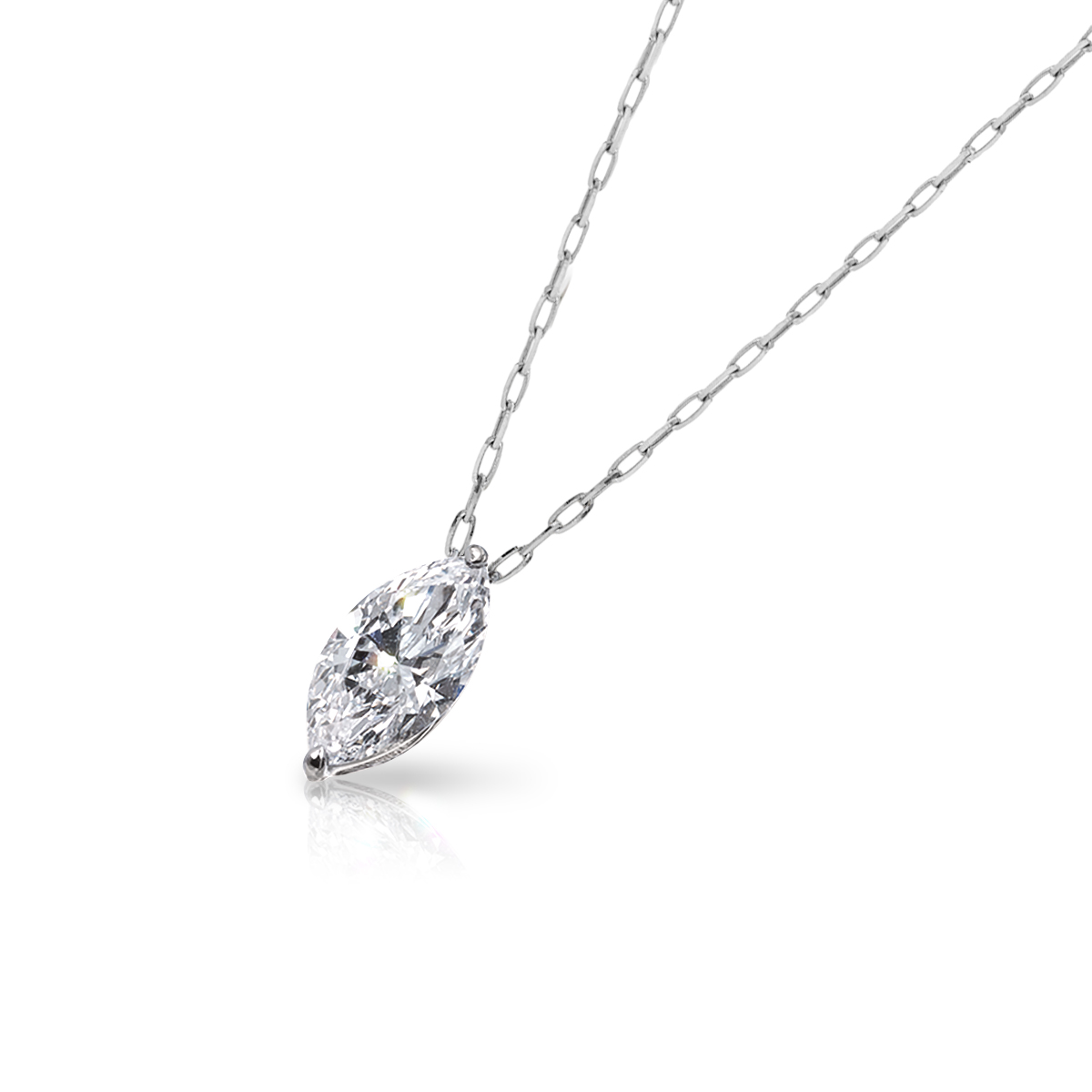 1ct マーキスカット ダイヤモンド・ネックレス