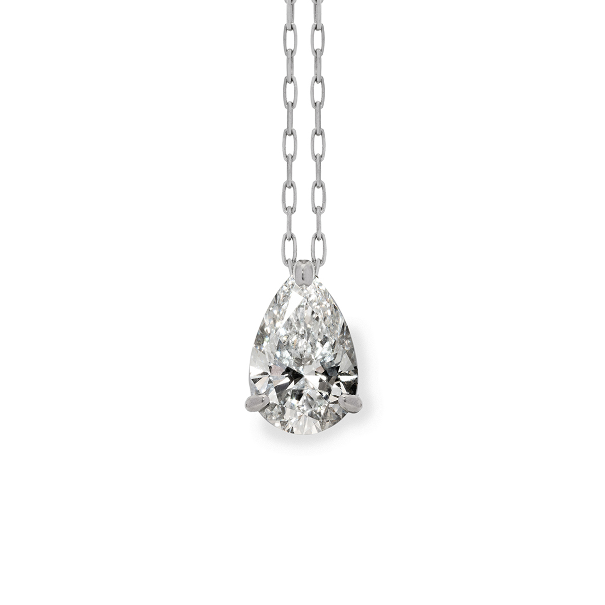 1ct ペアシェイプ ダイヤモンド・ネックレス