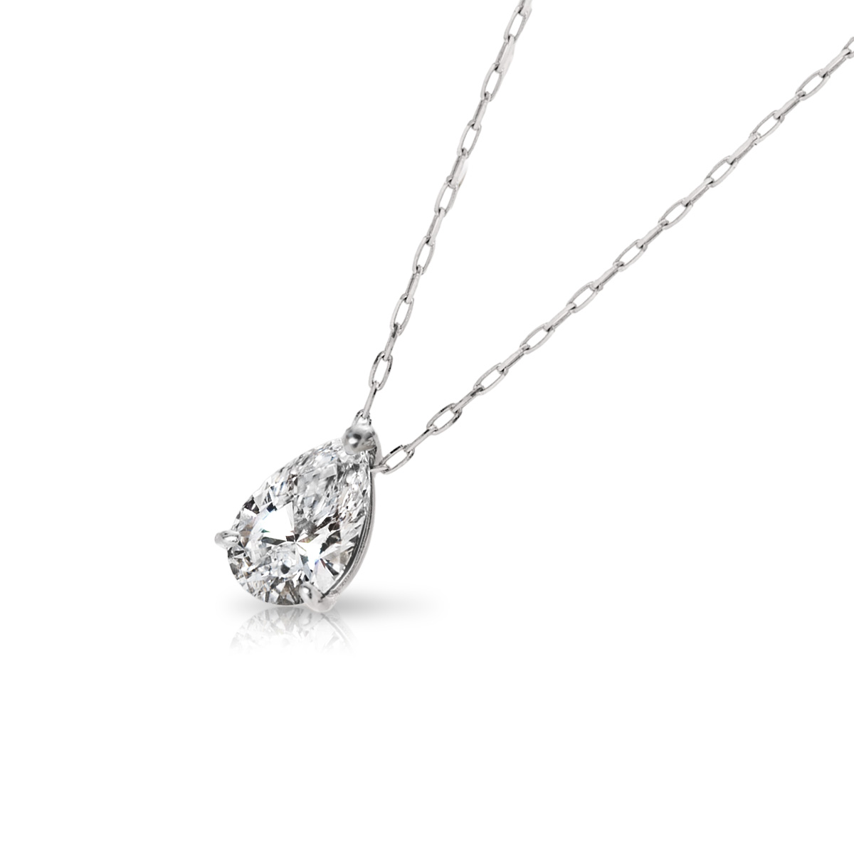 1ct ペアシェイプ ダイヤモンド・ネックレス